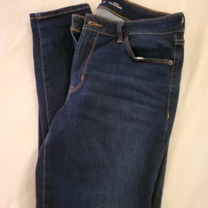 Old Navy Mid-Rise Stretch Skinny Dark Wash Jeans Size 10 Short